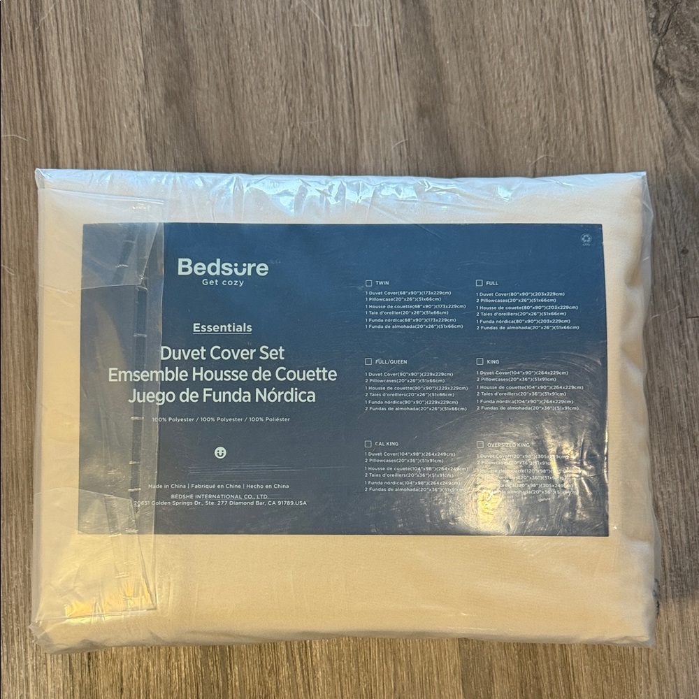 Bedsure Cream Duvet Cover Set